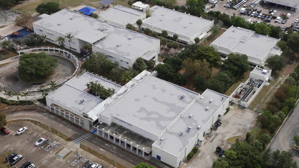 McNab Elementary School re-roofing project modified bitumen