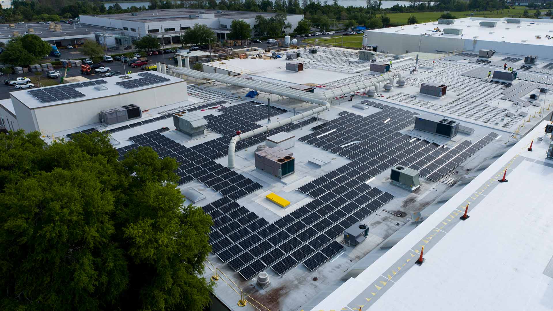 Mitsubishi Hitachi Power Systems America in Orlando solar roof