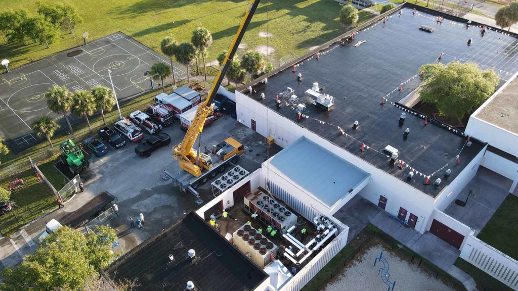 Stirling Elementary School HVAC chiller change out