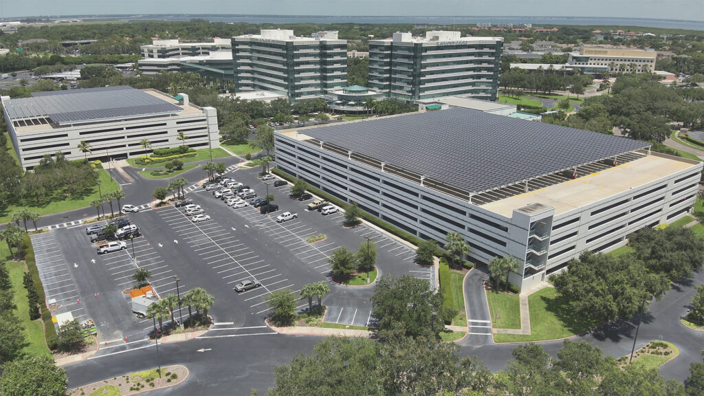 solar panels on commercial rooftops in Fort Myers