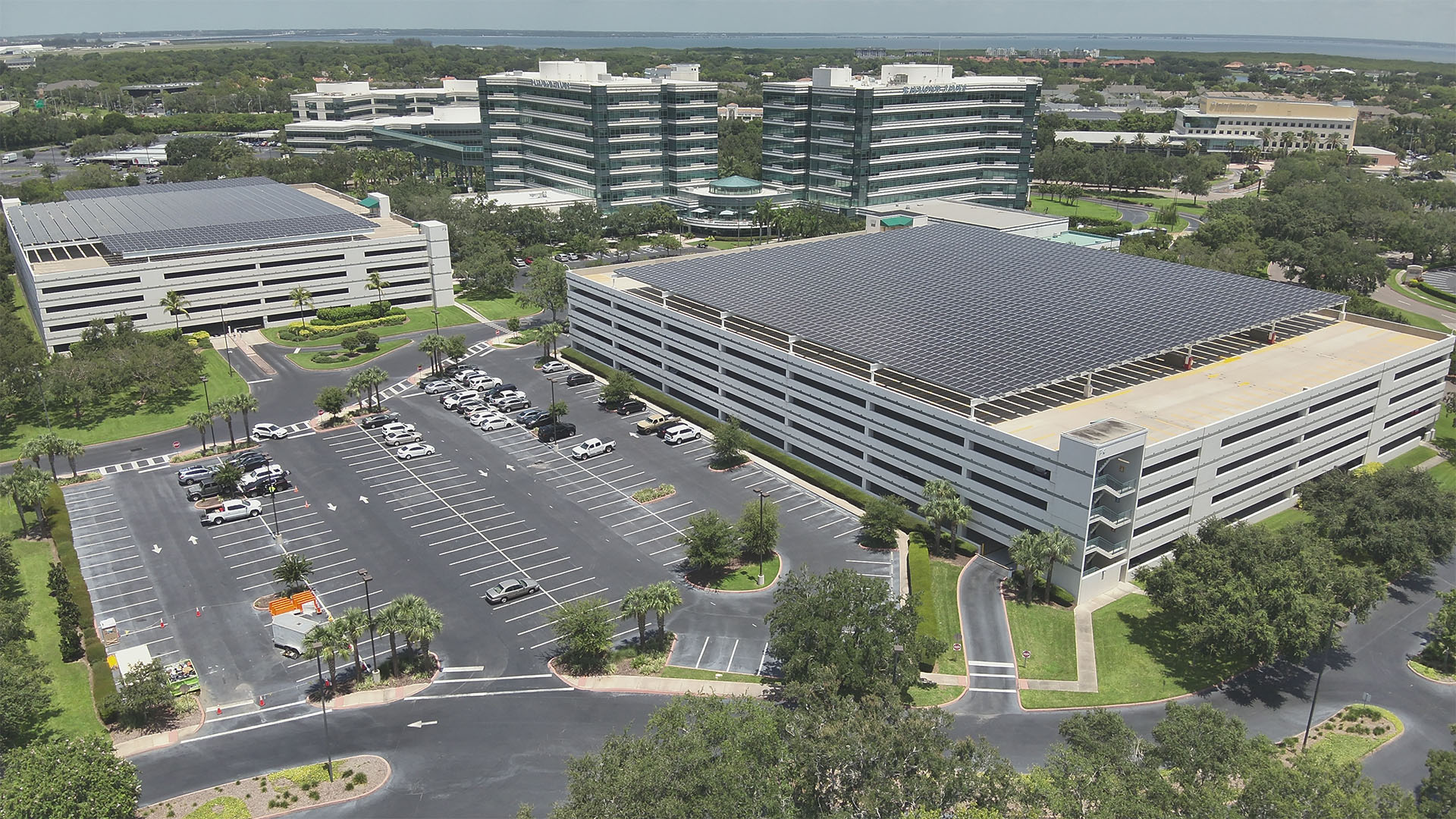 solar panels on commercial rooftops in Fort Myers